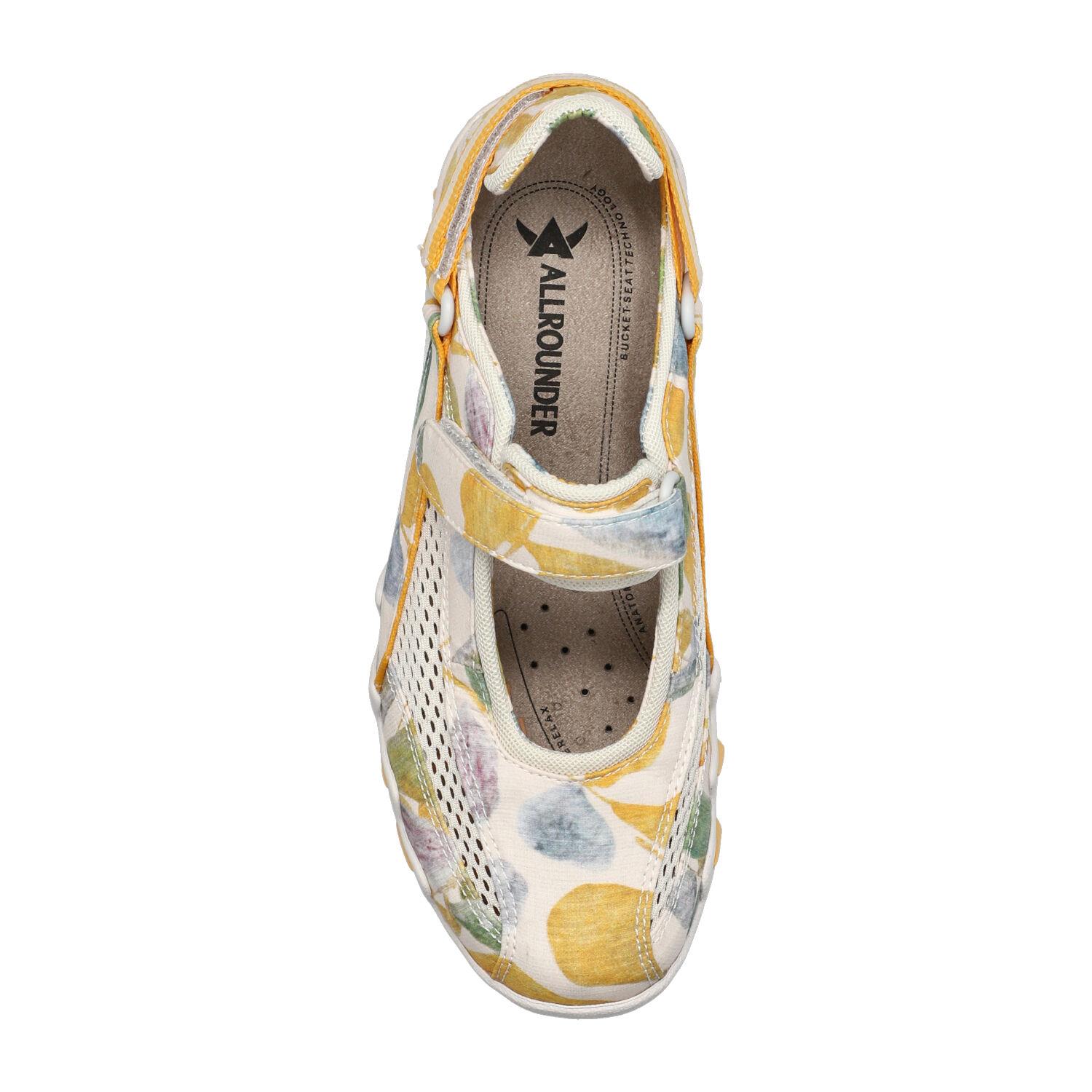Ballerines femme modèle Niro motif jaune - Mephisto
